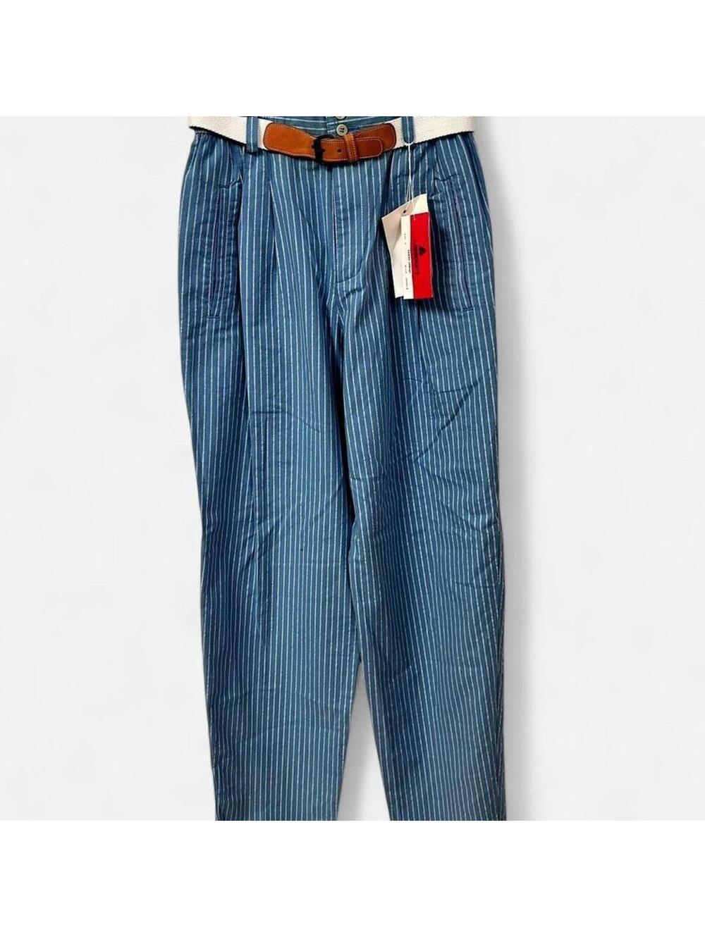Vintage NWT Liz Claiborne Vintage Blue Striped Trousers